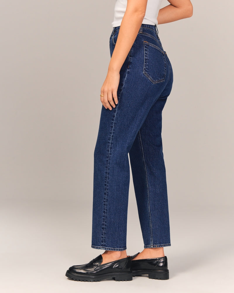 Abercrombie High Rise Ankle Straight Jeans (26/2)