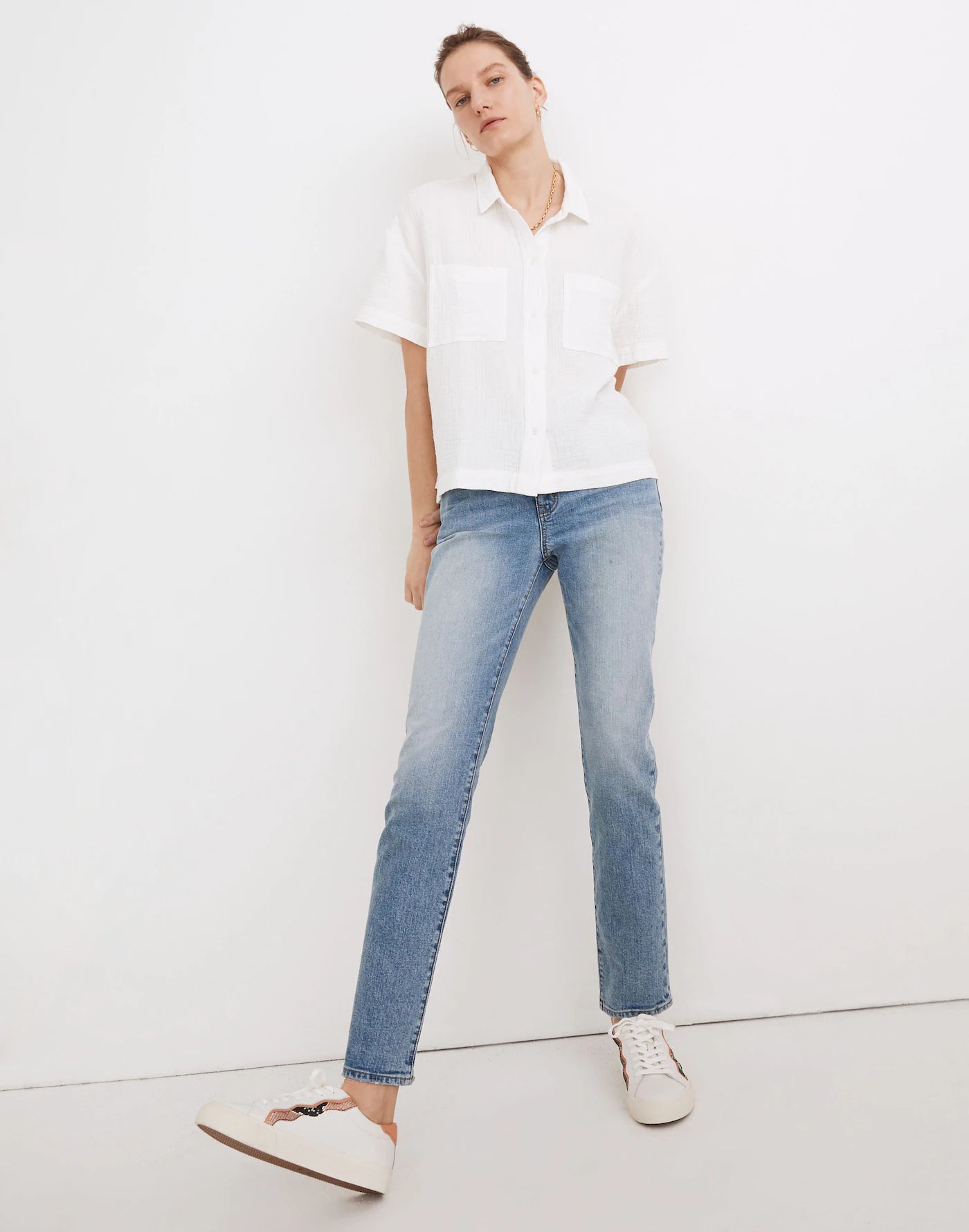 Madewell Cotton Gauze Button Up (S)