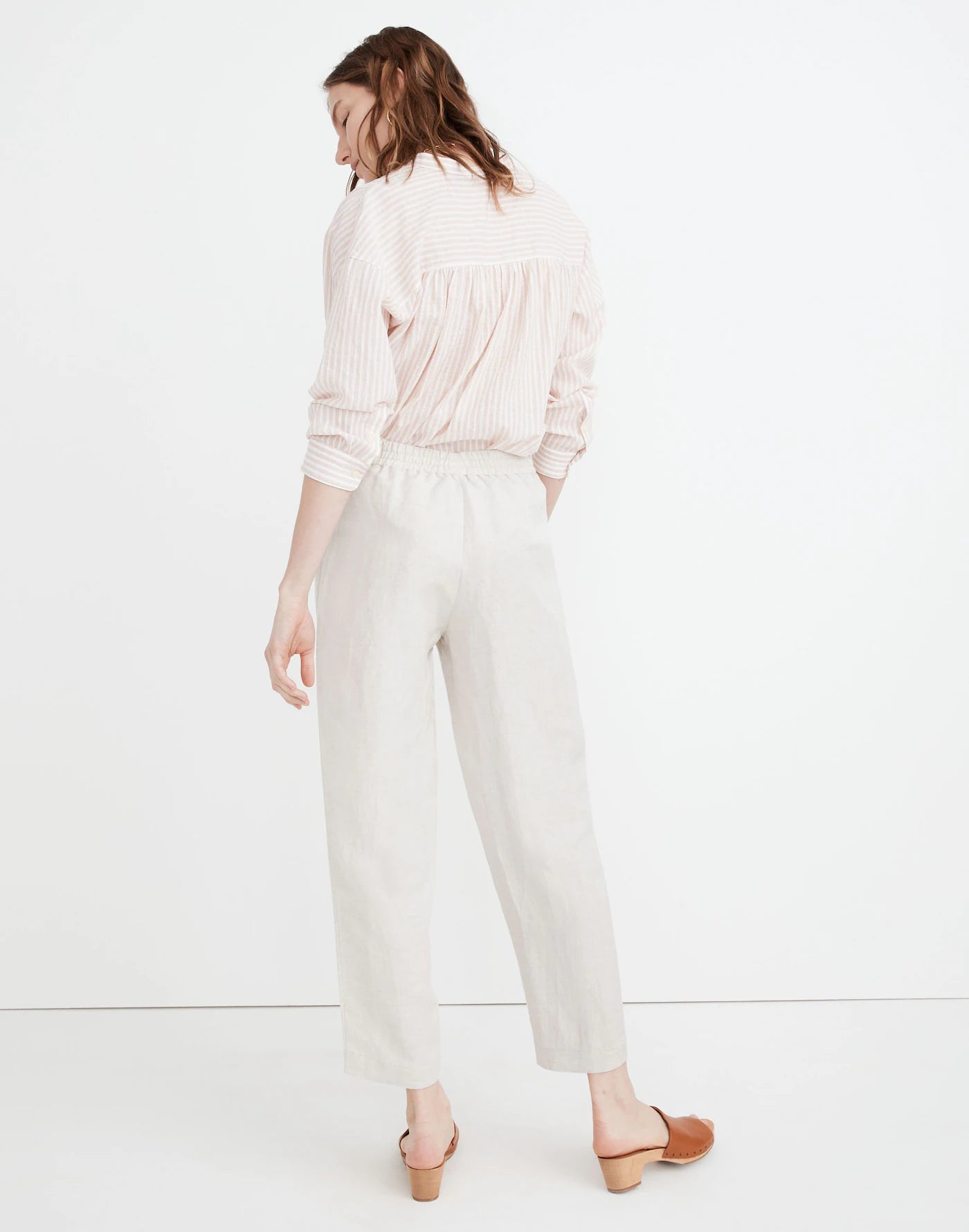 Madewell Linen Blend Straight Pants (M)