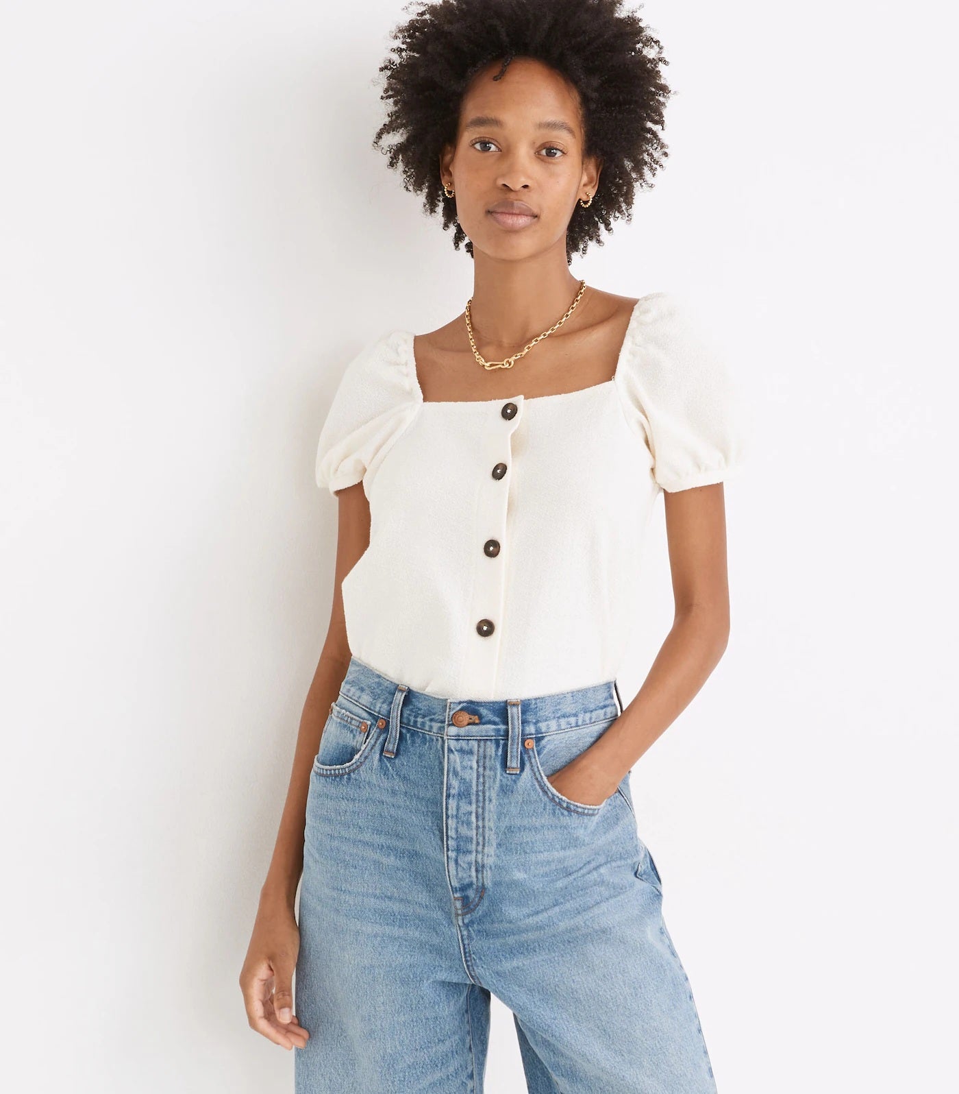 Madewell Square Neck Top (S)