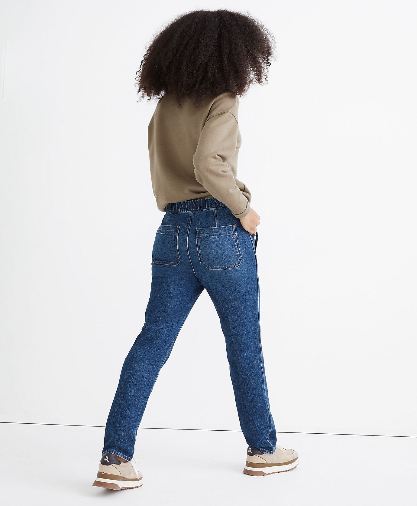 NEW Madewell Pull On Straight Jeans (26)