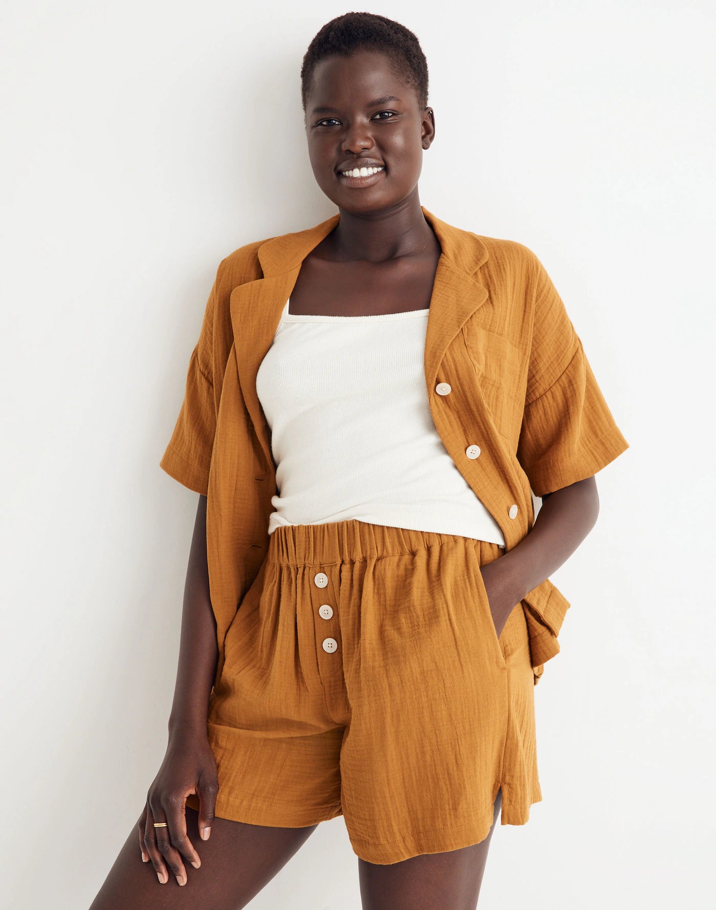 Madewell Cotton Gauze Shorts (S)