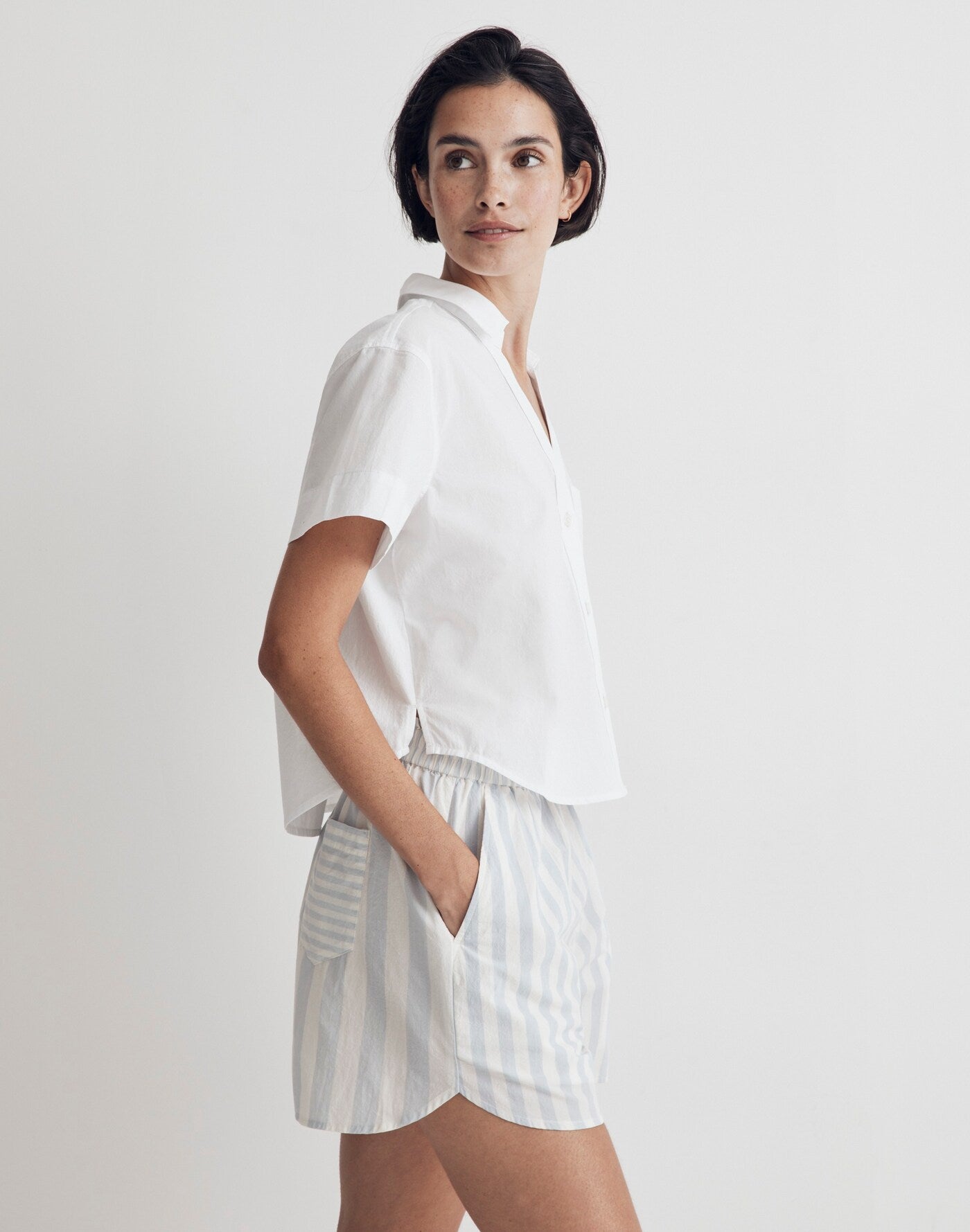 Madewell Cotton V Neck Top (XL)