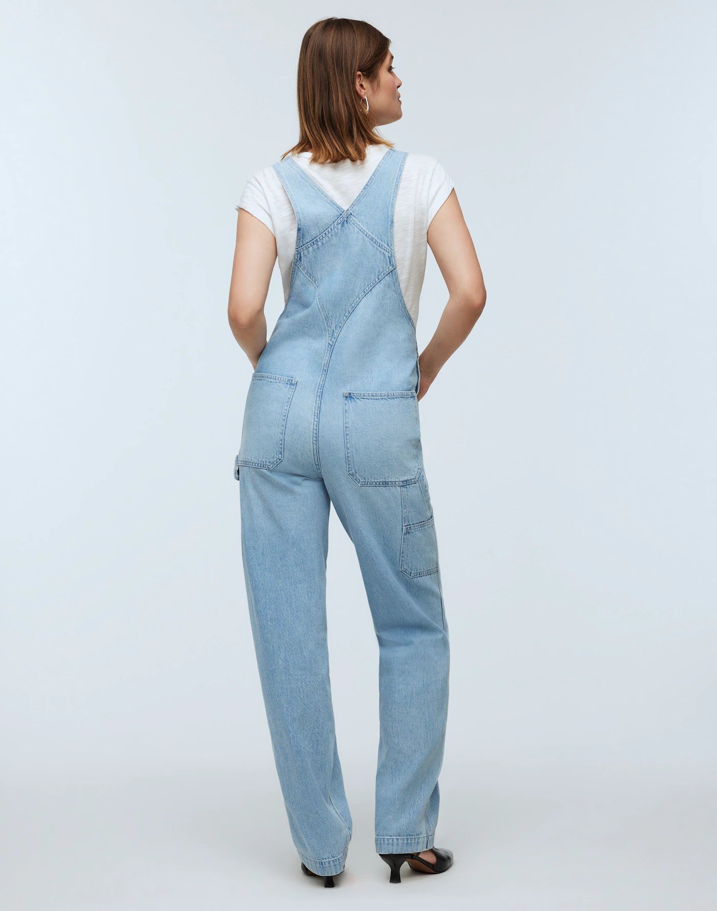 Madewell Light Wash Denim Overalls (MT)