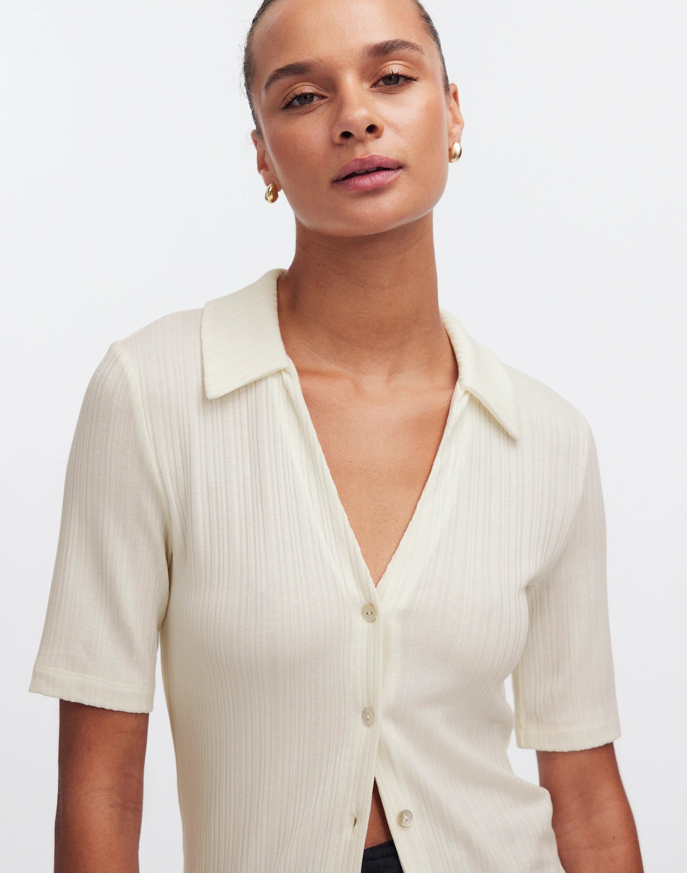 Madewell Textured Button Up (XL)