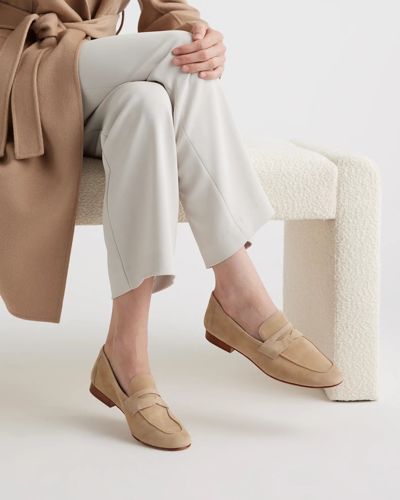 Quince Suede Penny Loafers (8)