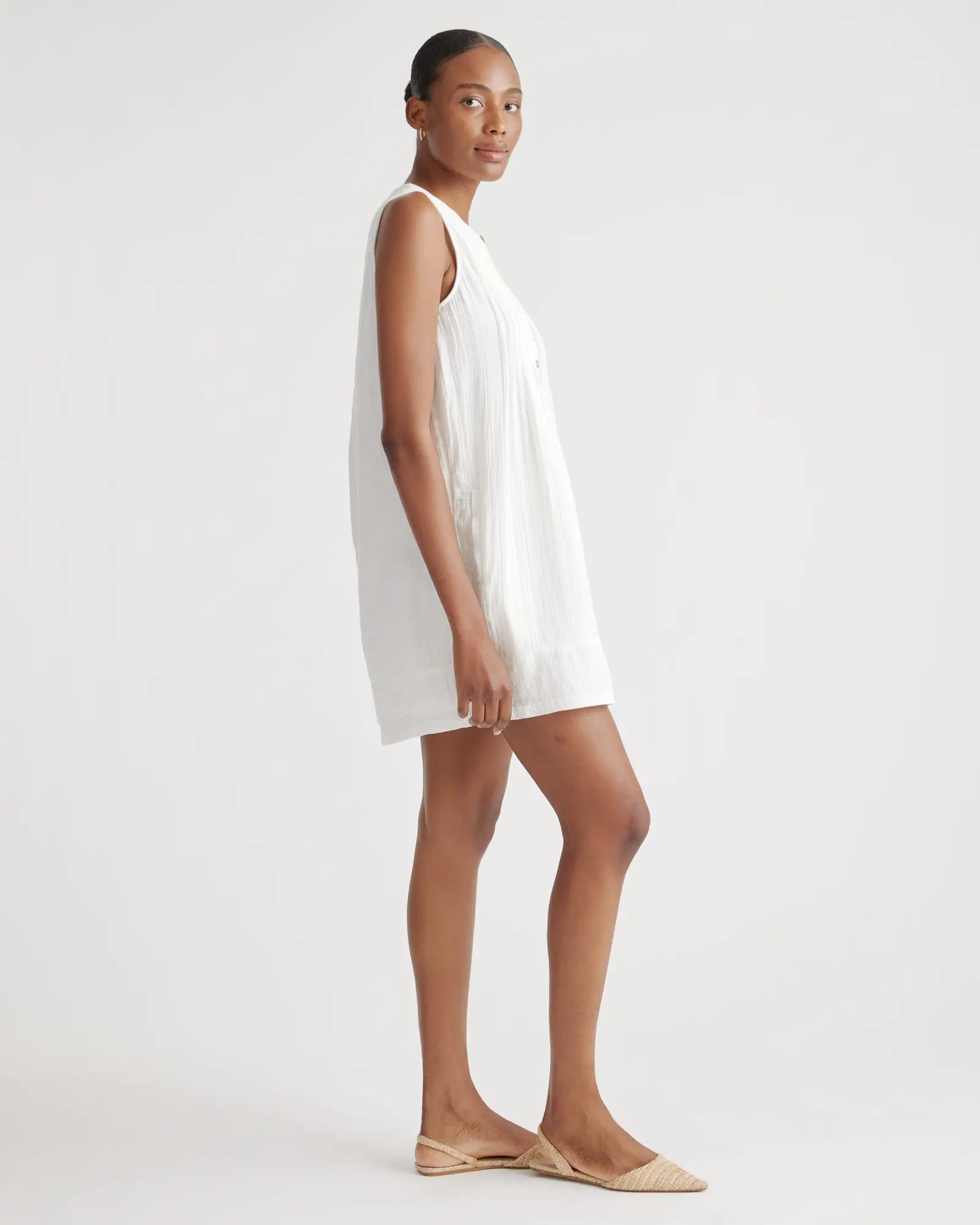 Quince Cotton Gauze Dress (M)
