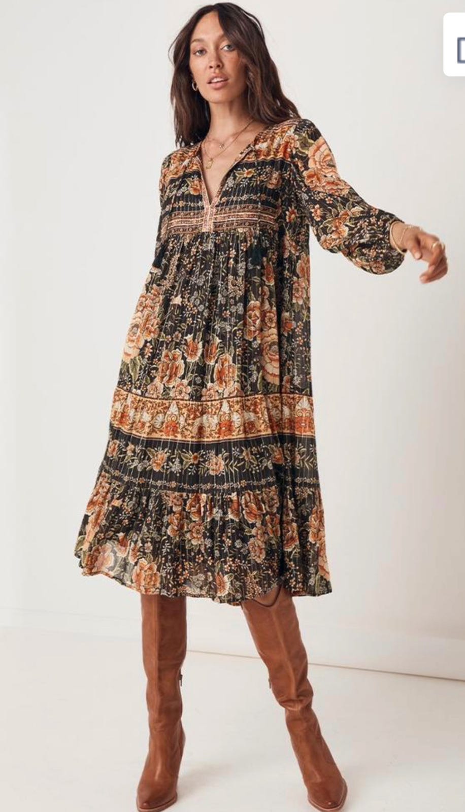 Spell & The Gypsy Floral Midi Dress (L)