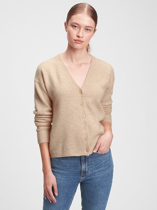 Gap Cozy V Neck Cardigan Sweater (M)