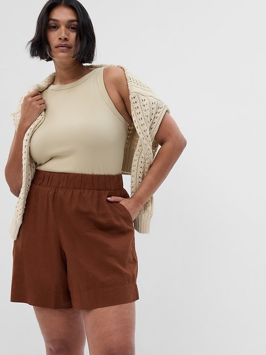 NEW Gap Brown Linen Shorts (M)