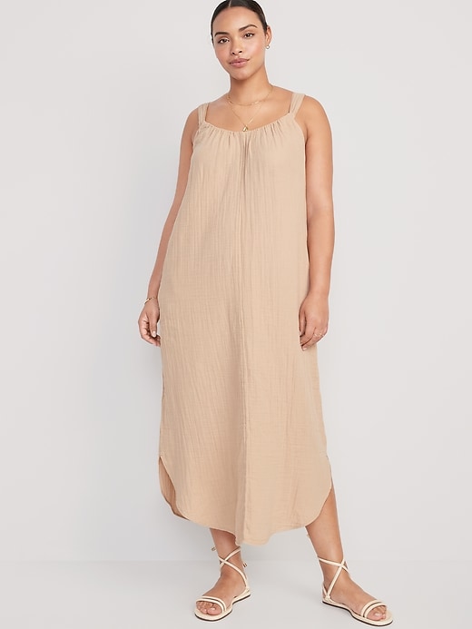 Cotton Gauze Maxi Dress (M)