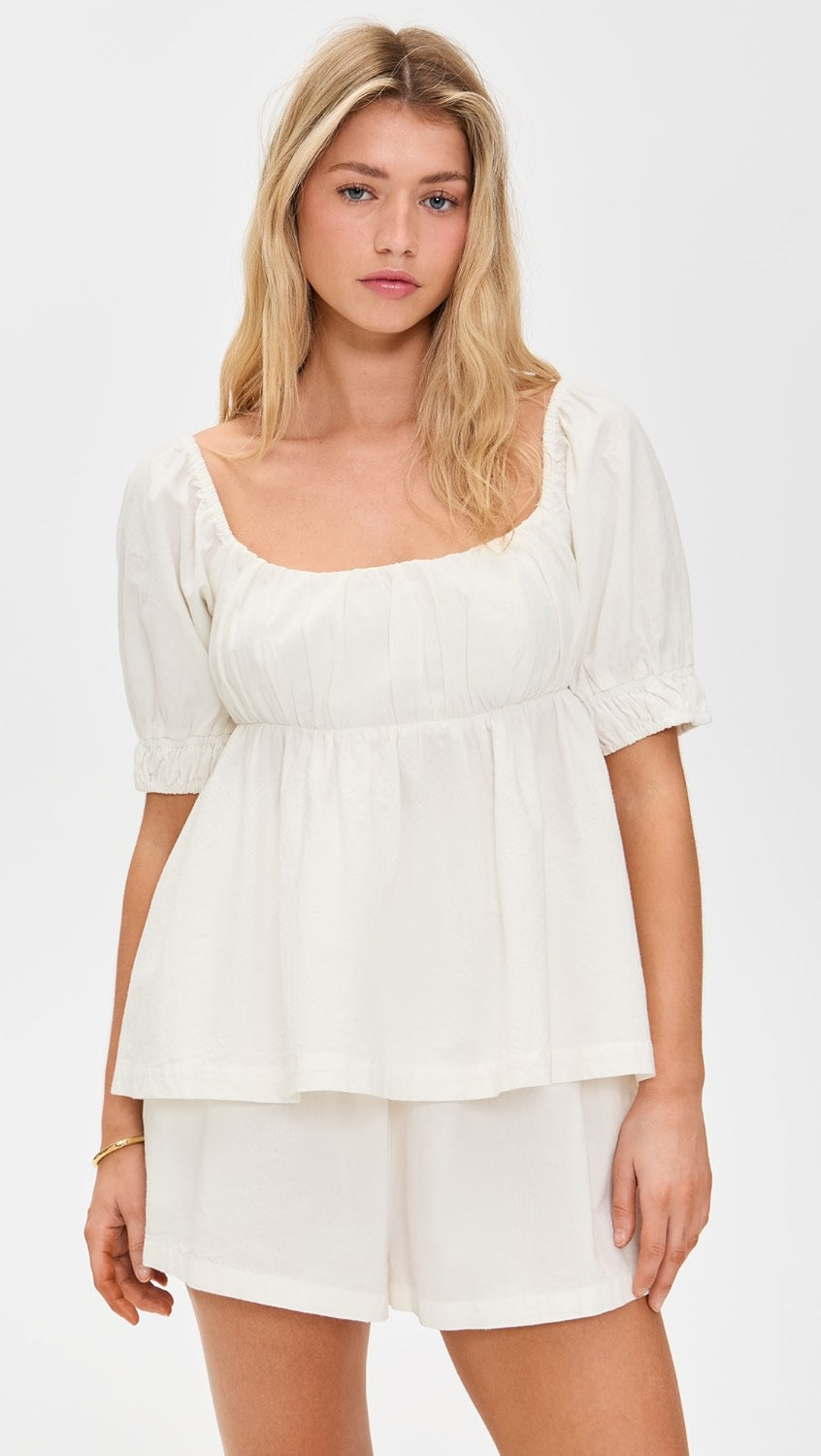 Free People Cotton Babydoll Top (XL)