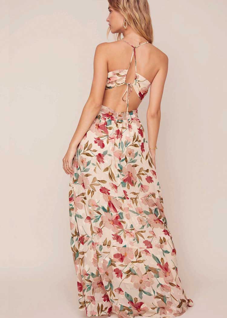 Astr Floral Maxi Dress (L)