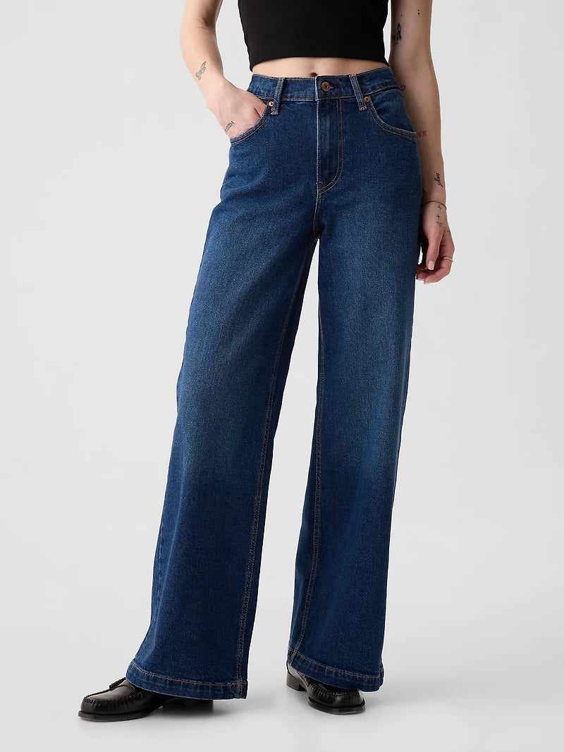 Gap Relaxed Wide Leg Jeans (29/8 tall)