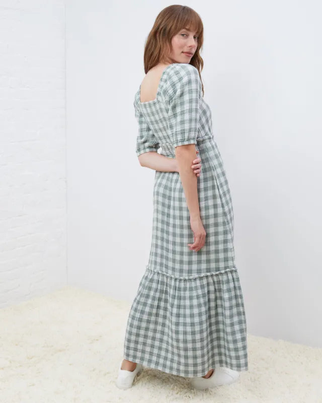Upwest Gingham Maxi Dress (M)