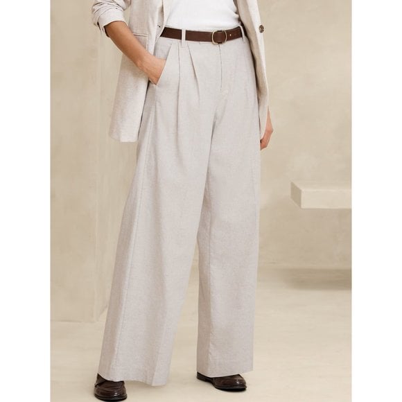 Banana Republic Wide Leg Linen Pants (8)