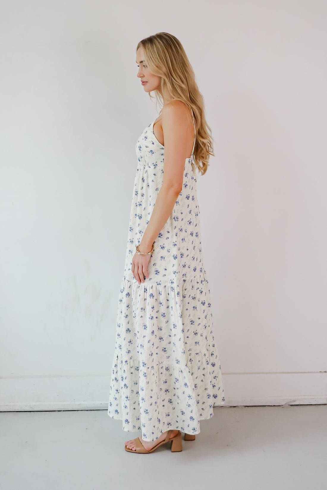 Carly Jean Floral Maxi Dress (M)