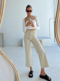 Princess Polly Neutral Straight Pants (4)