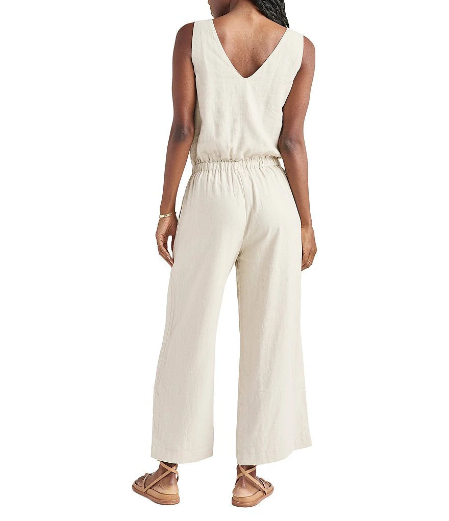 Splendid Wide Leg Linen Jumpsuit (S)