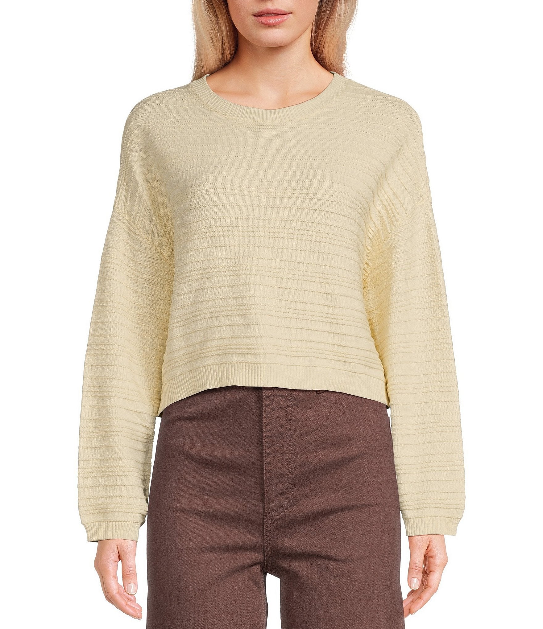 Billabong Cream Ribbed Sweater (L)