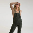 Rhythm Green Corduroy Overalls (XS)