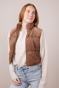 Brown Corduroy Vest (M)
