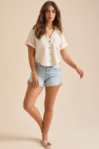 Altar'd State Linen Blend Top (M)