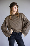 NEW Elan Striped Turtleneck Sweater (S)