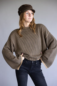 NEW Elan Striped Turtleneck Sweater (S)
