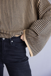 NEW Elan Striped Turtleneck Sweater (S)