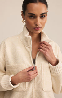Z Supply Cozy Sherpa Zip Up Jacket (XS)