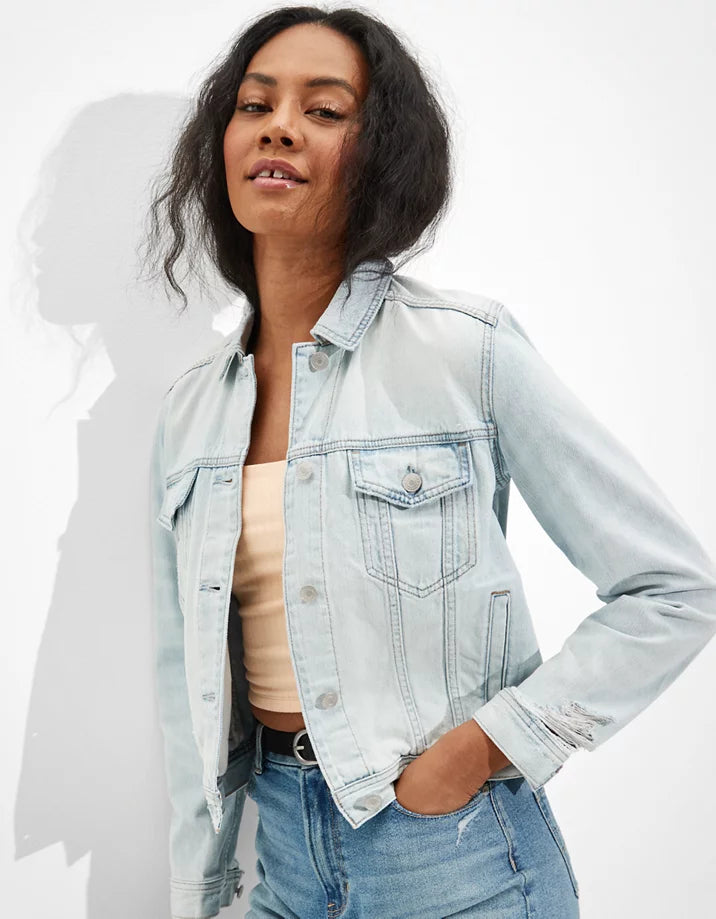Light Wash Denim Jacket (S)