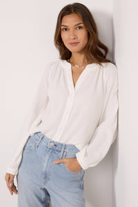 NEW Evereve White Gauze Top (L)