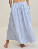 Aerie Striped Cotton Maxi Skirt (XS)