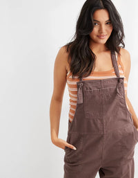 Aerie Brown Straight Overalls (XL)
