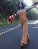 Aerie Corduroy Kick Flare Overalls (M)