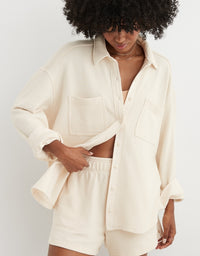 Aerie Oversized Shacket (XXS-S)