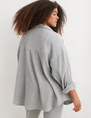 Aerie Oversized Waffle Shirt Jacket (S)