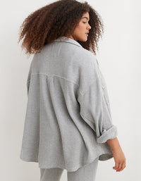 Aerie Waffle Oversized Shirt Jacket (M)