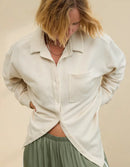 Aerie Oat Oversized Shirt Jacket (XS)