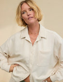 Aerie Oat Oversized Shirt Jacket (S)