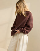 Aerie Chocolate Brown Sweatshirt (XL)