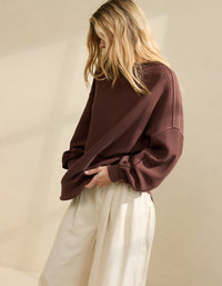 Aerie Chocolate Brown Sweatshirt (XL)