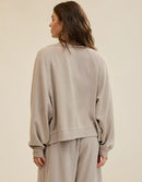 Aerie Taupe Fleece Cardigan (XXL)