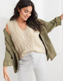 Aerie Cable Knit Sweater Vest (S)