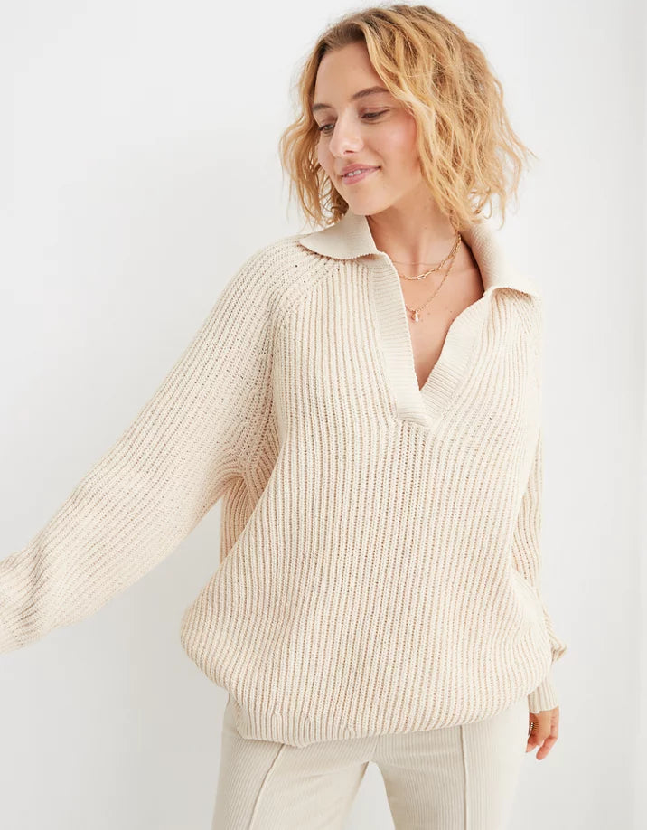 Aerie Oversized Chenille Sweater (M)