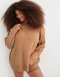 Aerie Brown Cozy Sweater (M)