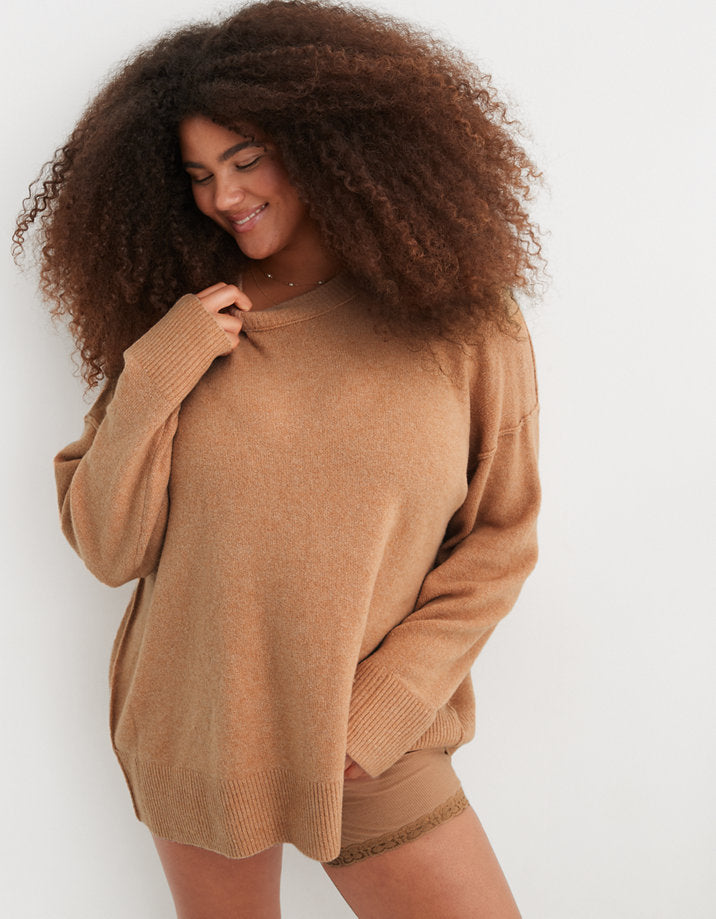 Aerie Brown Cozy Sweater (M)