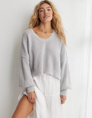 Aerie Ribbed Knit Cotton Sweater (L)