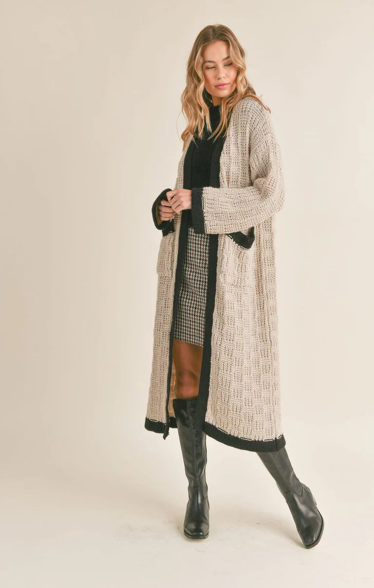Sadie & Sage Long Knit Cardigan (L)